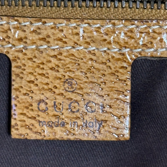 Gucci Tan and Brown Monogram Shoulder Bag - Picture 13 of 15